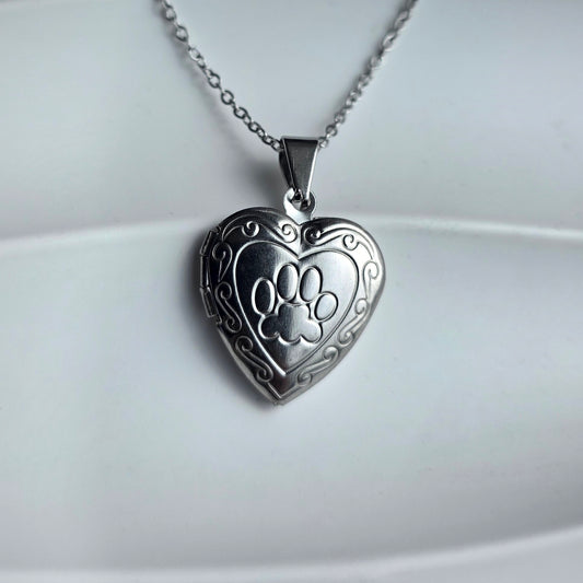 Ketting memory locket 'Dogpaw'