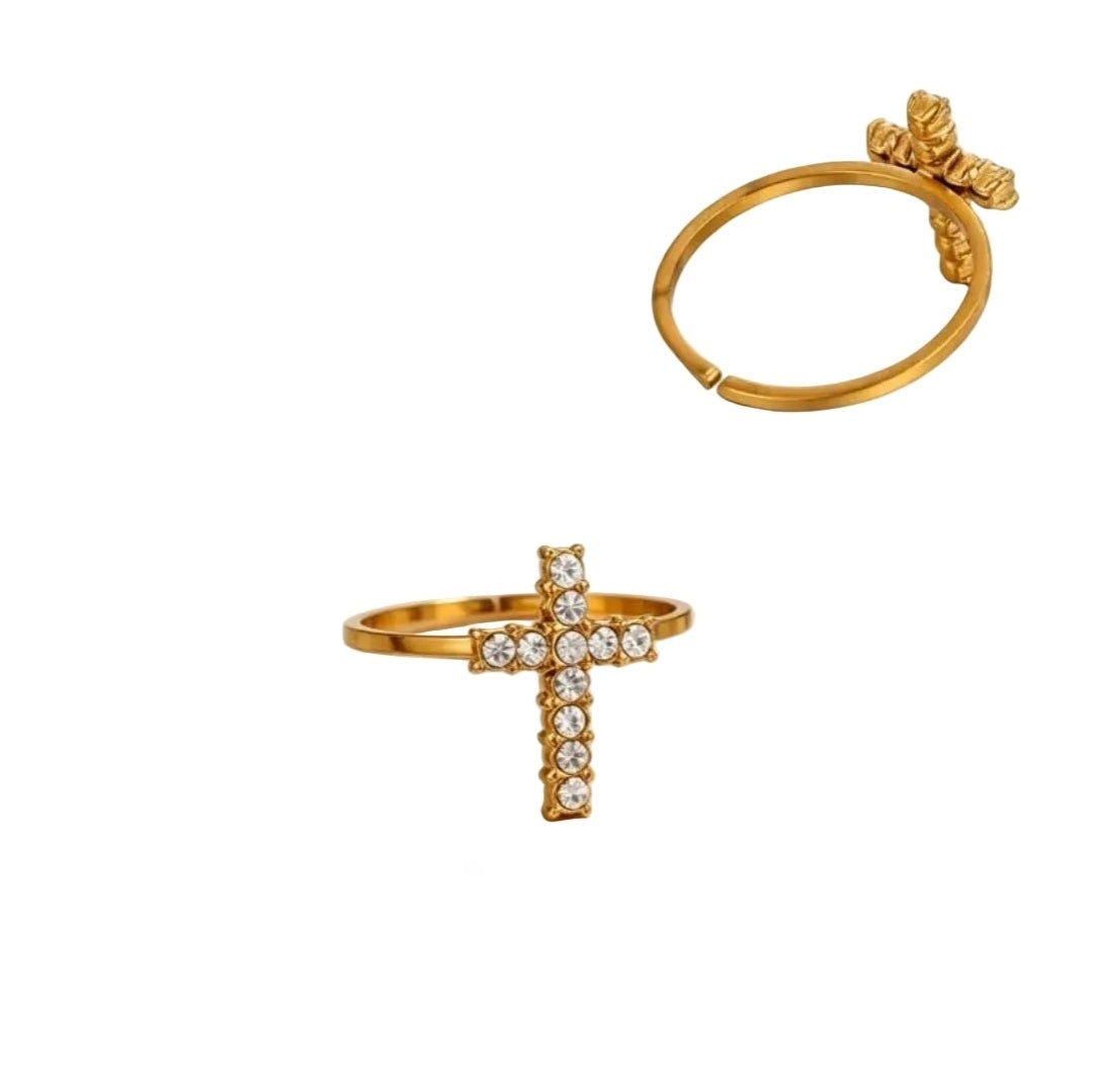 Ring 'Diamond cross'