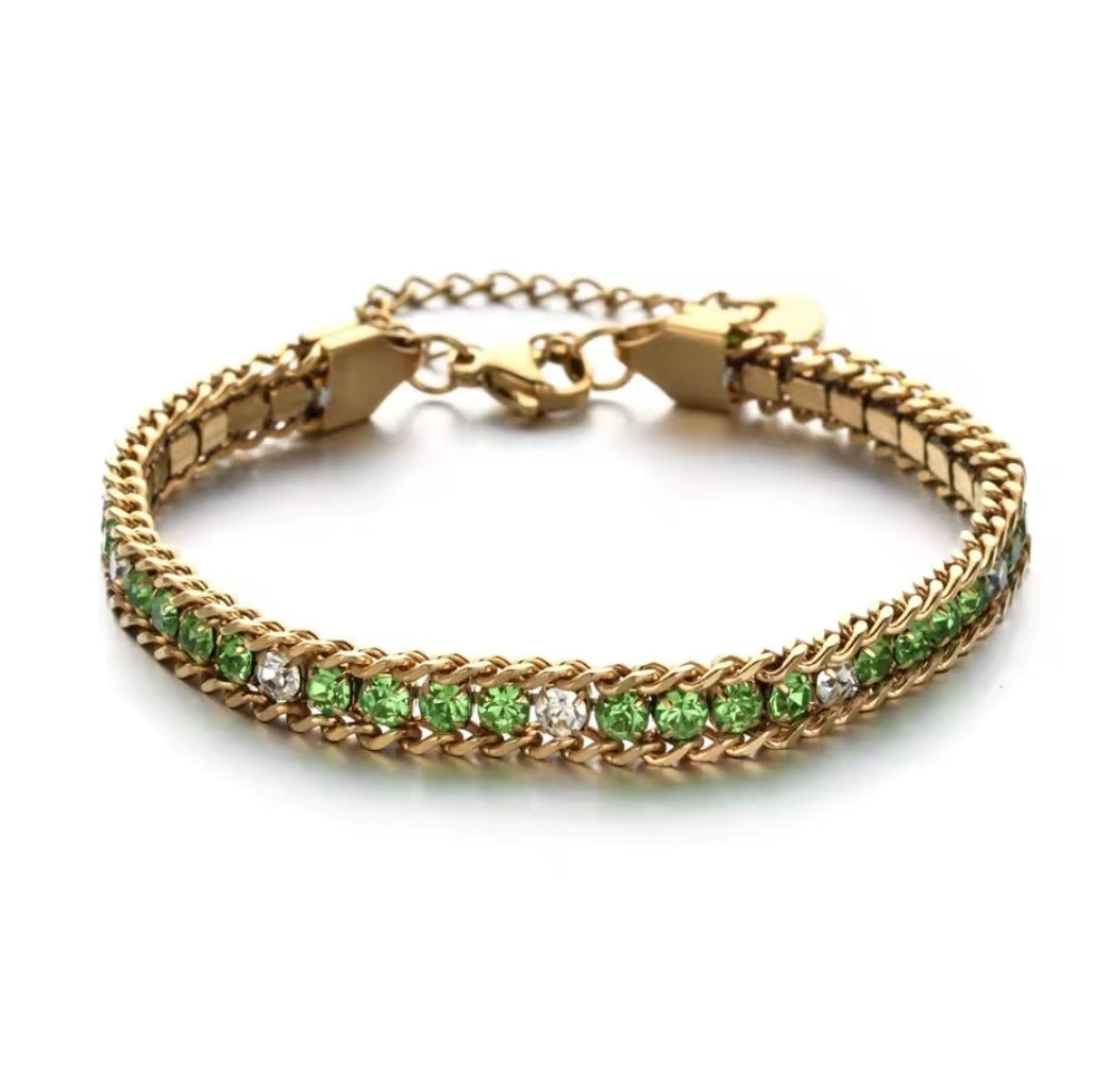 Armband 'Green gold'