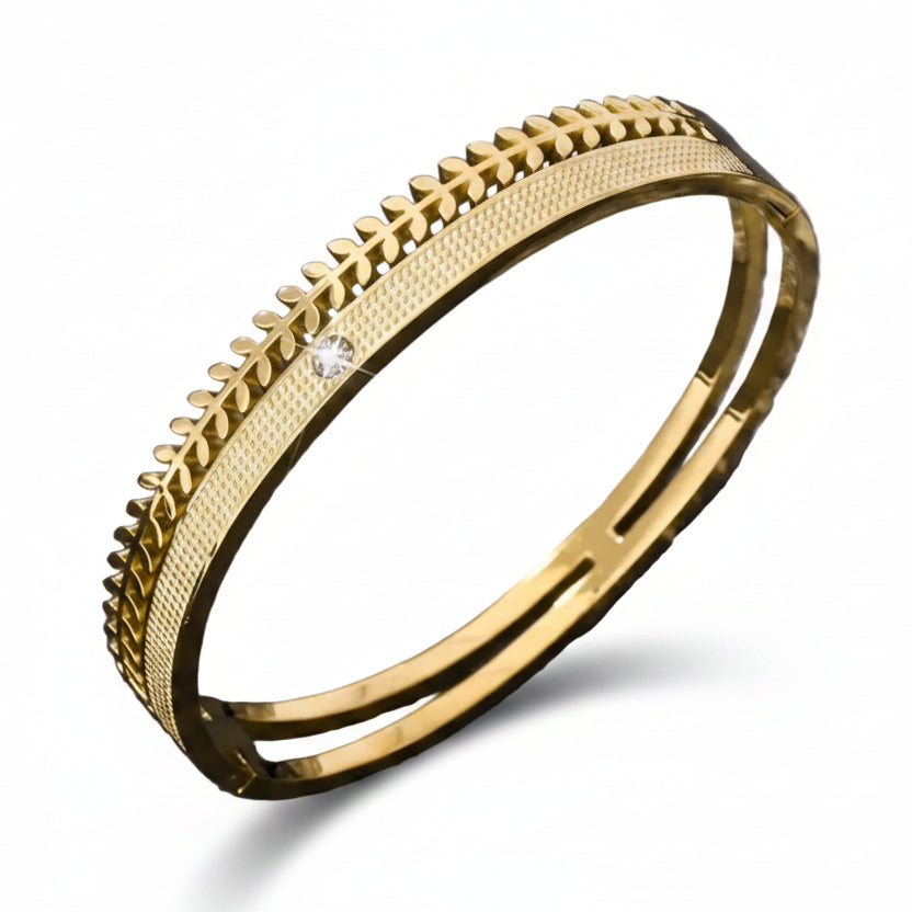 Bangle armband 'leaves'