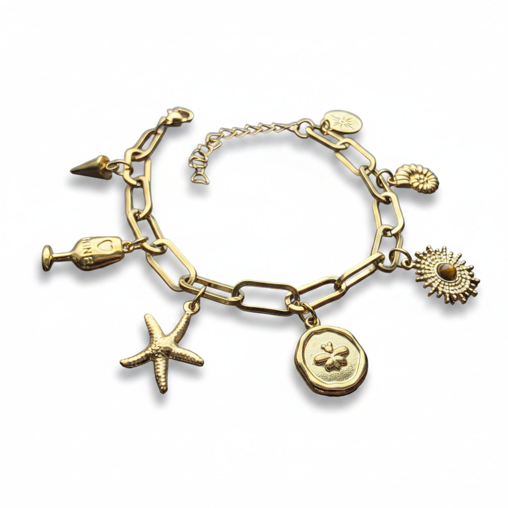 Bedel armband roestvrijstaal