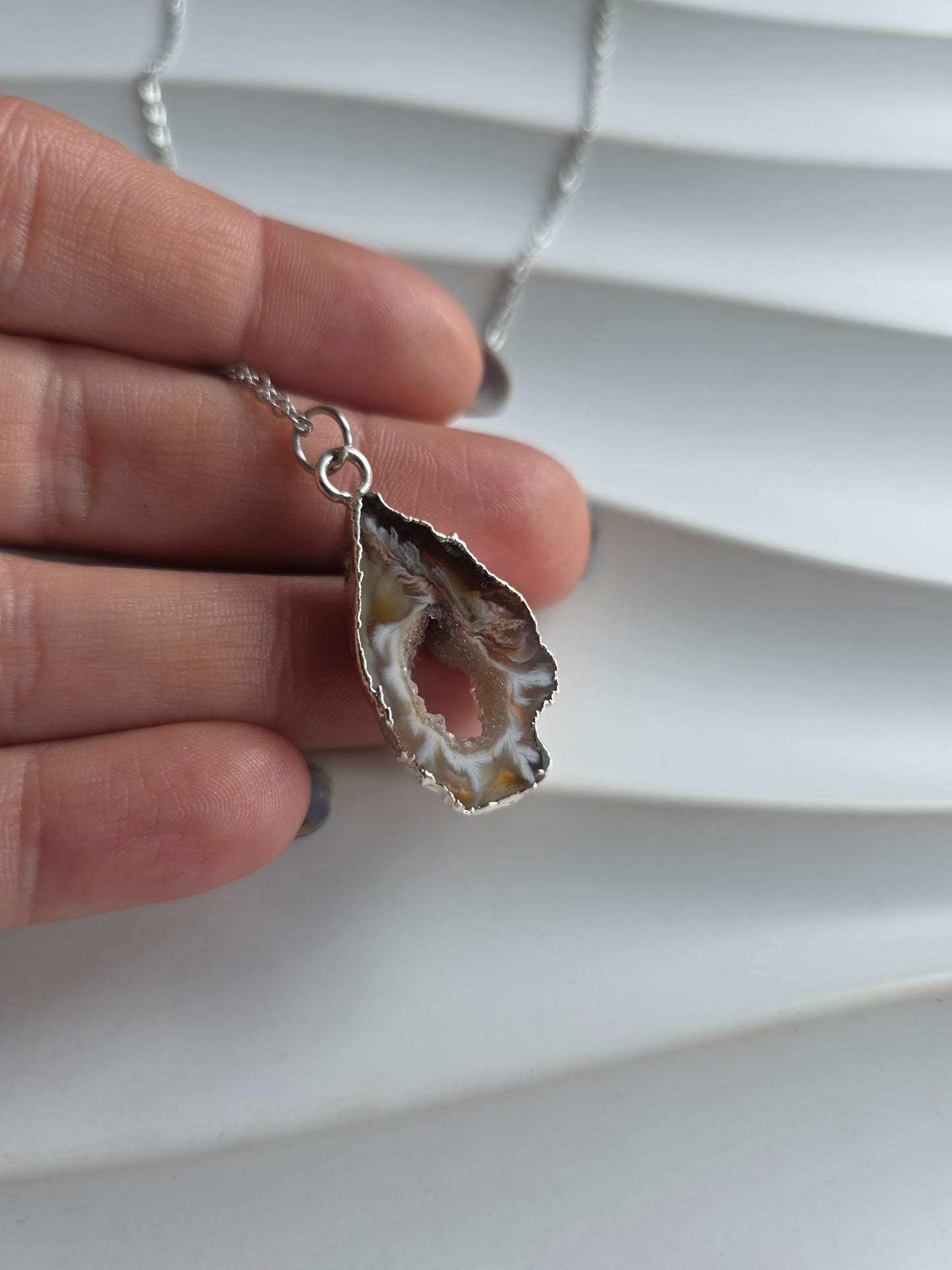 Ketting met natuursteen agaat