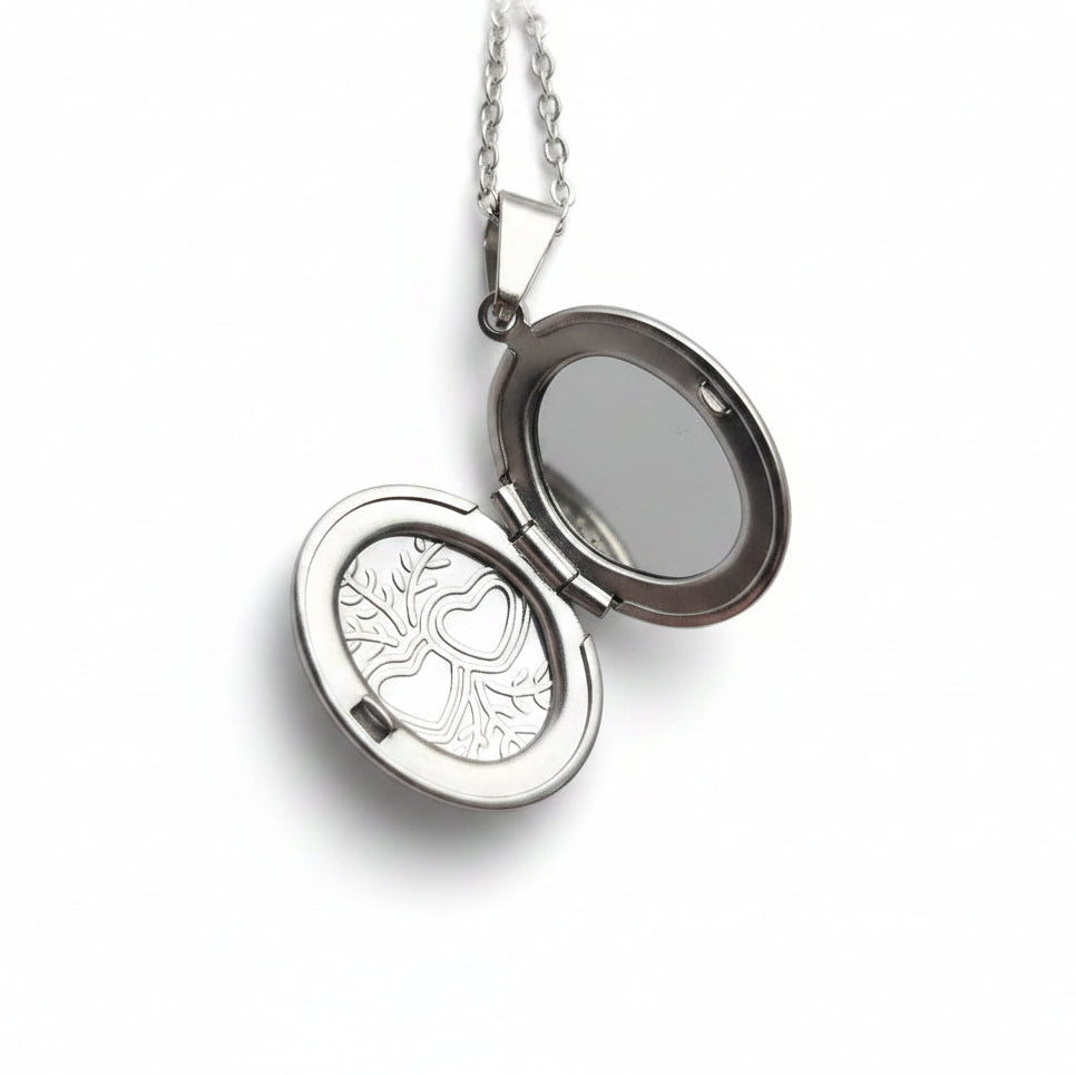 Ketting memory locket ' two hearts '