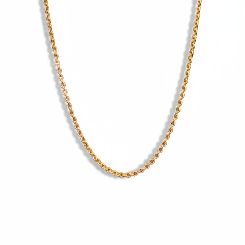Ketting basic goud rvs 45+5cm
