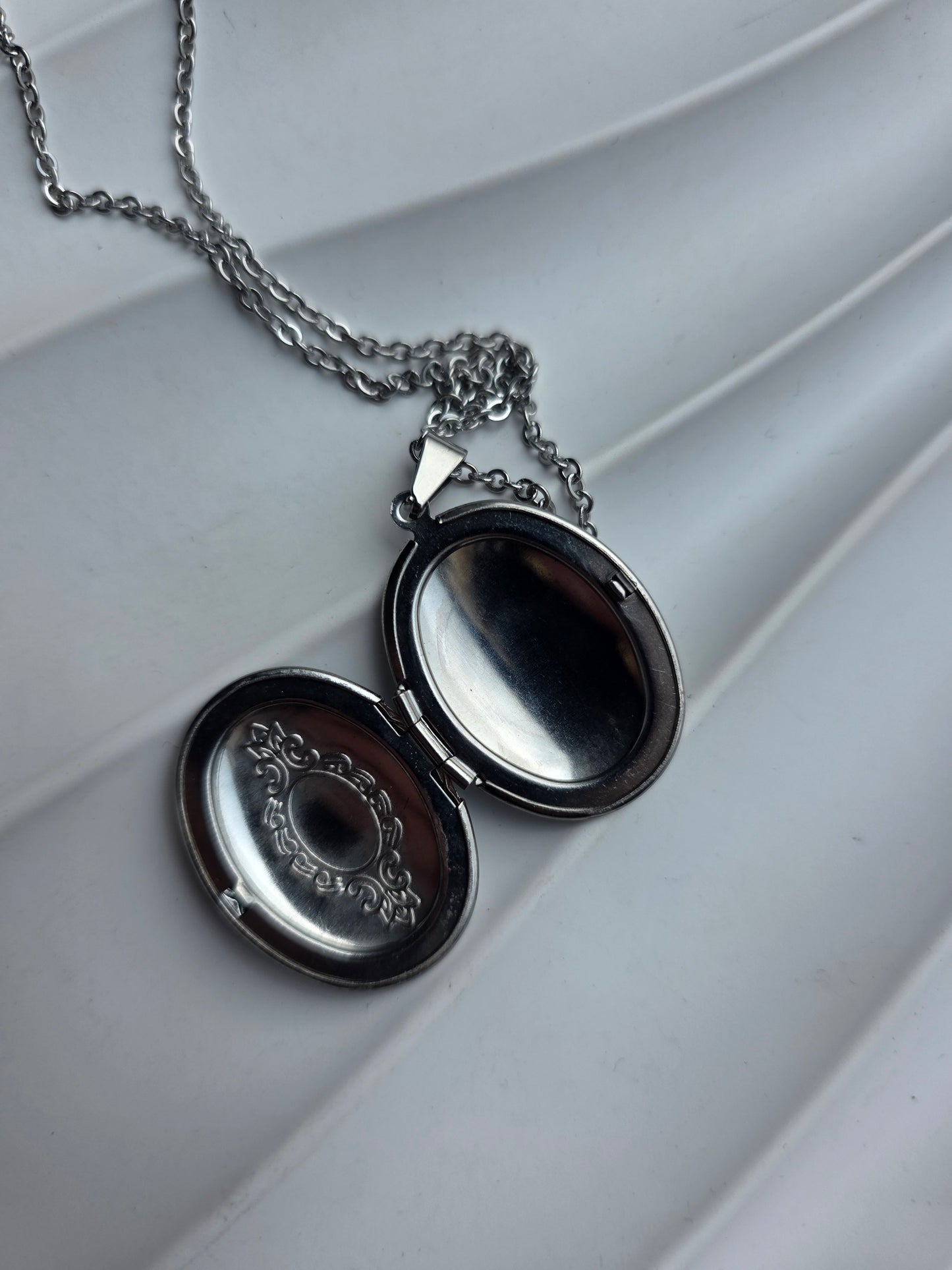Ketting ovale memory locket.