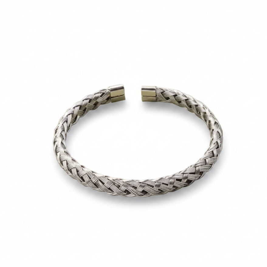 Armband gevlochten rvs