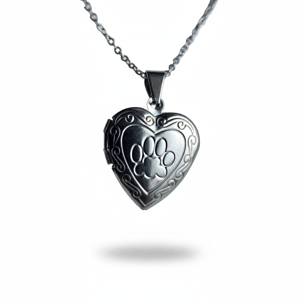 Ketting memory locket 'Dogpaw'