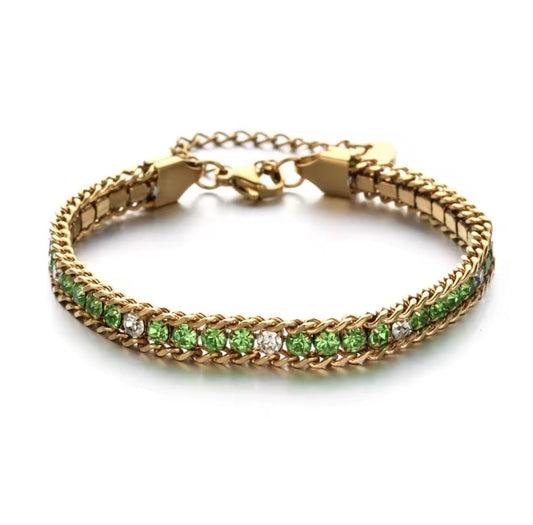 Armband 'Green gold'