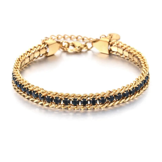 Armband ' Gold blue '