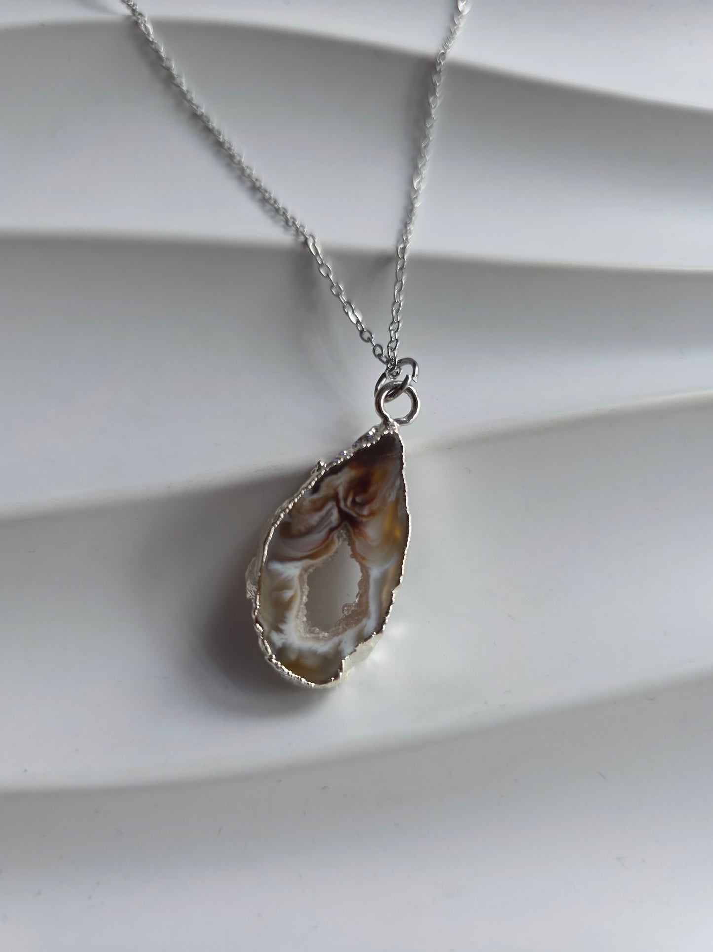 Ketting met natuursteen agaat