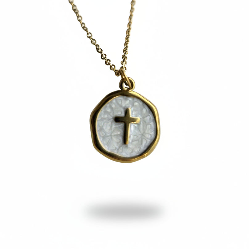 Ketting ' kruis ' - Div kleuren.