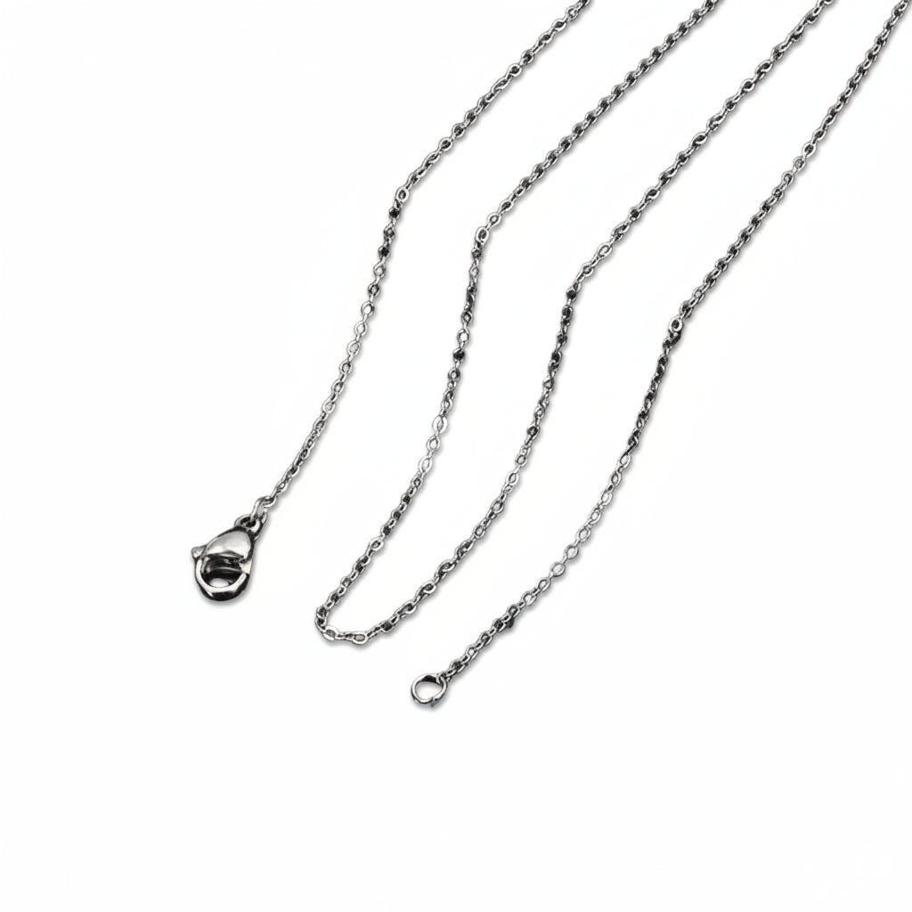 Ketting basic zilver rvs 45cm