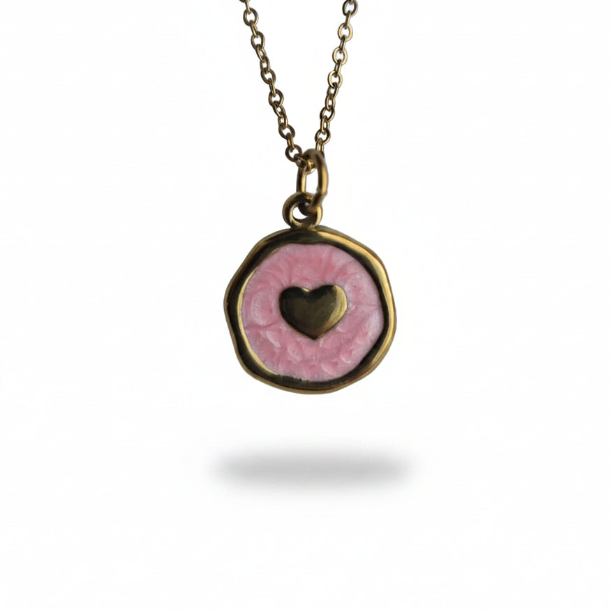 Ketting ' Heart ' - Div kleuren.