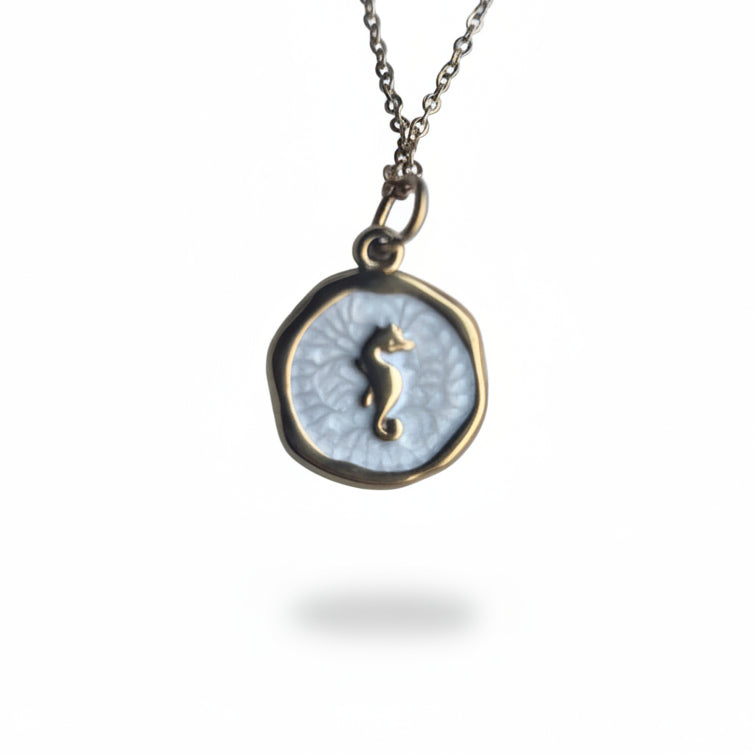 Ketting ' Seahorse ' - Div kleuren.