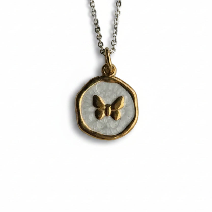 Ketting ' Butterfly ' - Div kleuren.