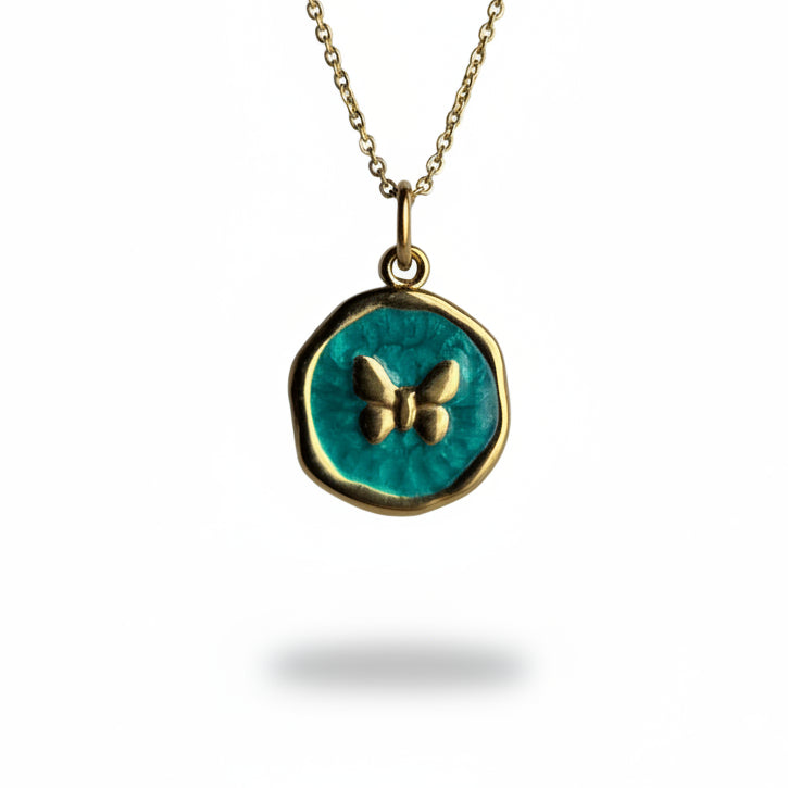 Ketting ' Butterfly ' - Div kleuren.