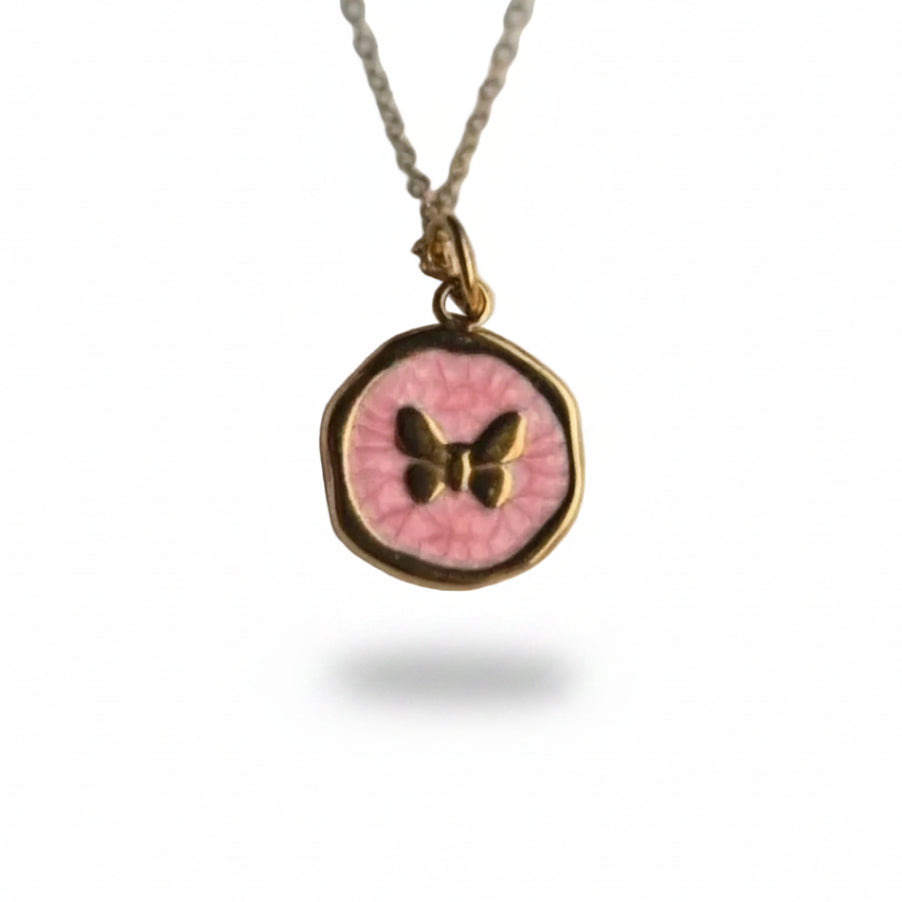 Ketting ' Butterfly ' - Div kleuren.