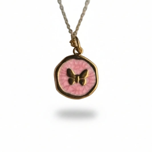 Ketting ' Butterfly ' - Div kleuren.