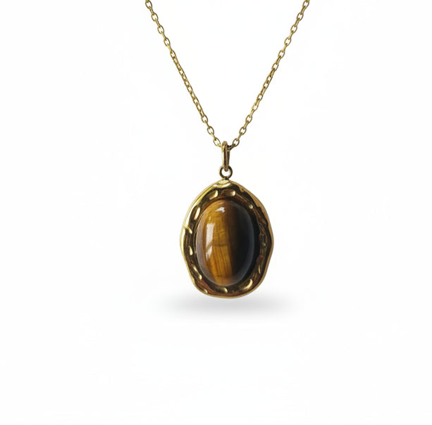 Ketting met tijgeroog steen