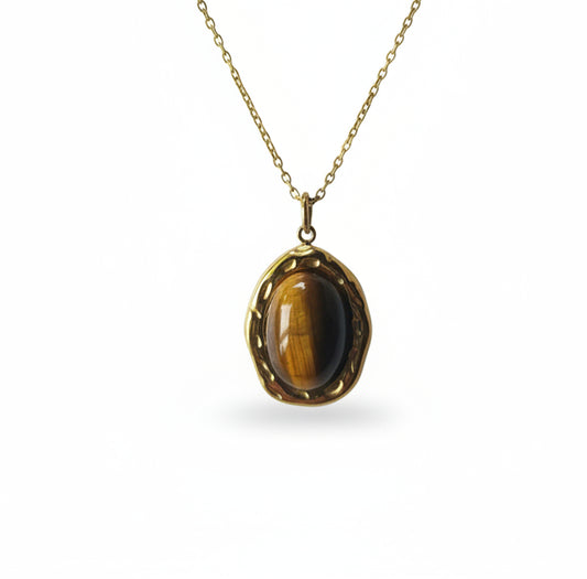 Ketting met tijgeroog steen