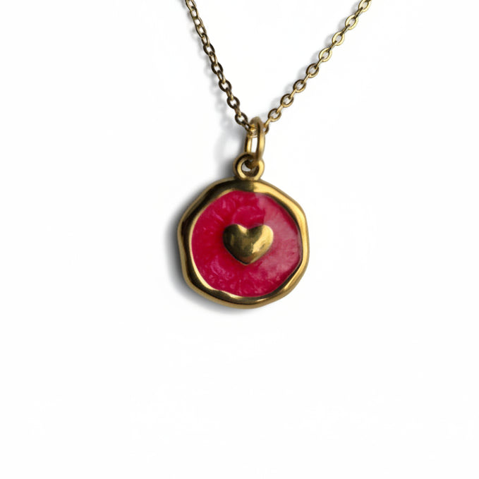 Ketting ' Heart ' - Div kleuren.