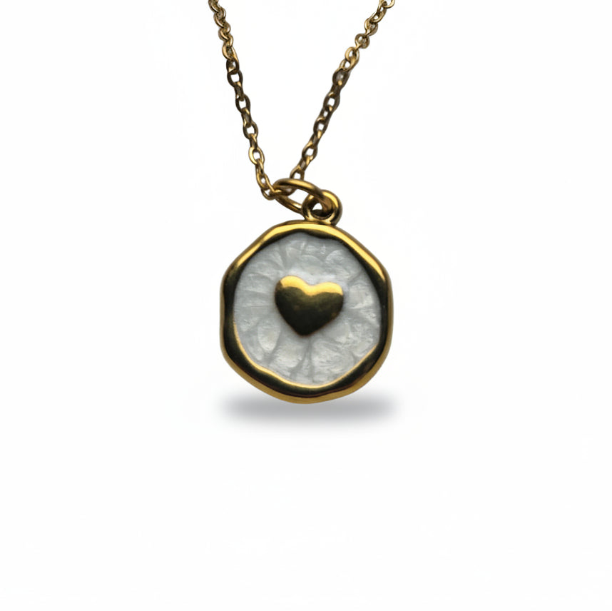 Ketting ' Heart ' - Div kleuren.