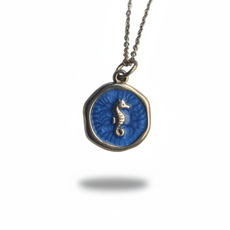 Ketting ' Seahorse ' - Div kleuren.