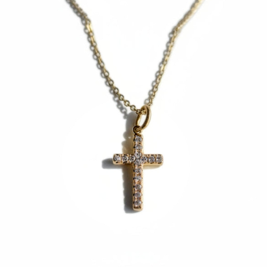 Ketting 'little cross diamonds'