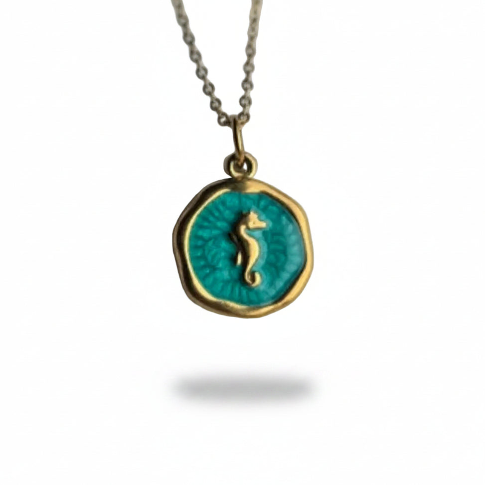 Ketting ' Seahorse ' - Div kleuren.