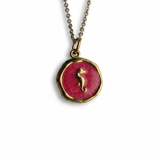 Ketting ' Seahorse ' - Div kleuren.
