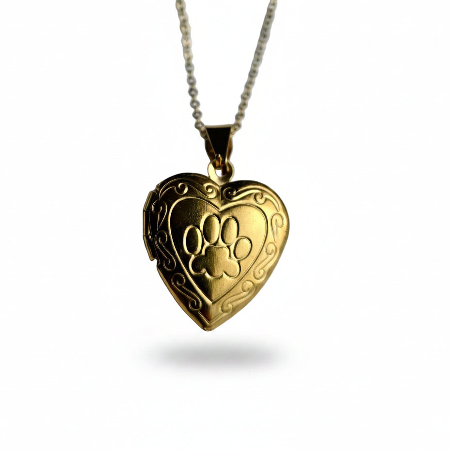 Ketting memory locket 'Dogpaw'