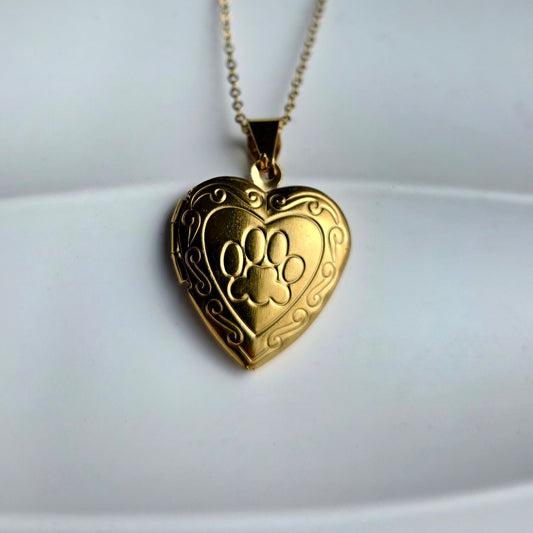 Ketting memory locket 'Dogpaw'