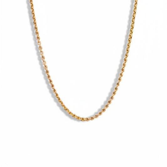 Ketting basic goud rvs 45+5cm