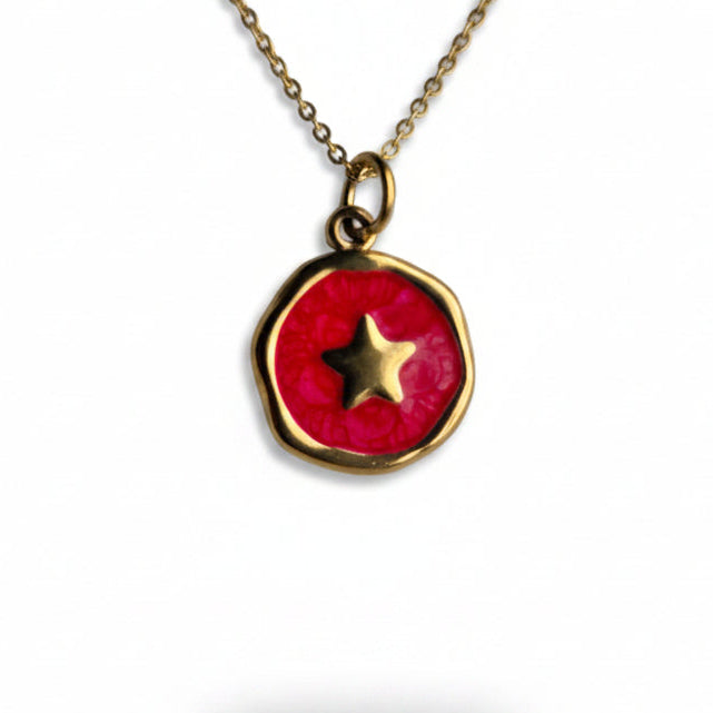 Ketting ' star ' - Div kleuren.