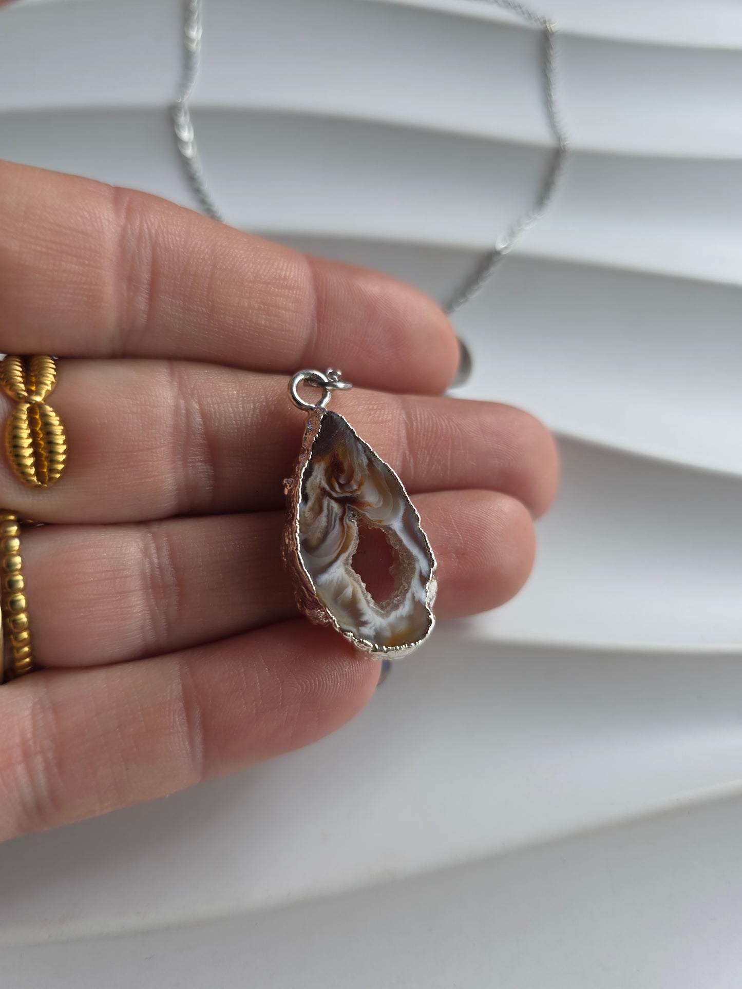 Ketting met natuursteen agaat