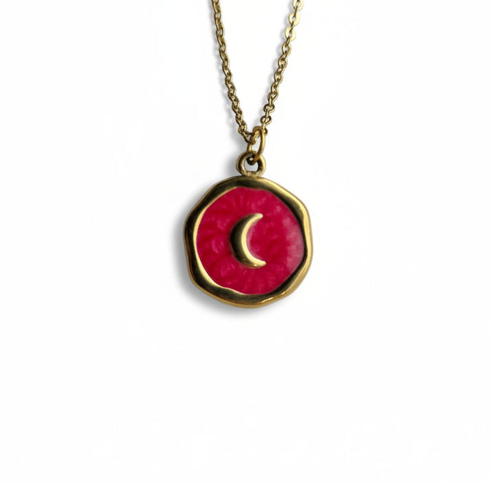 Ketting ' moon ' - Div Kleuren.