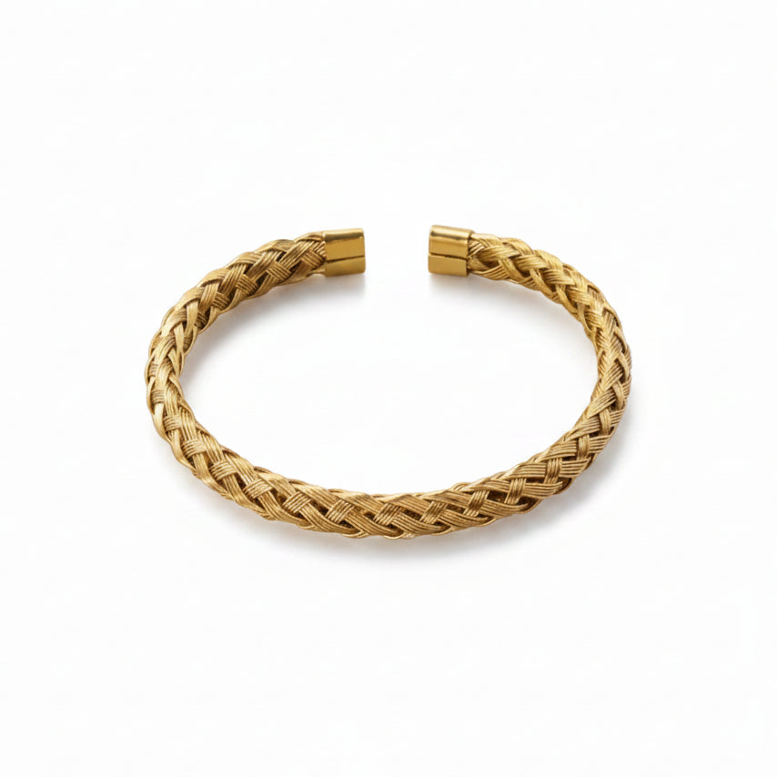 Armband gevlochten rvs