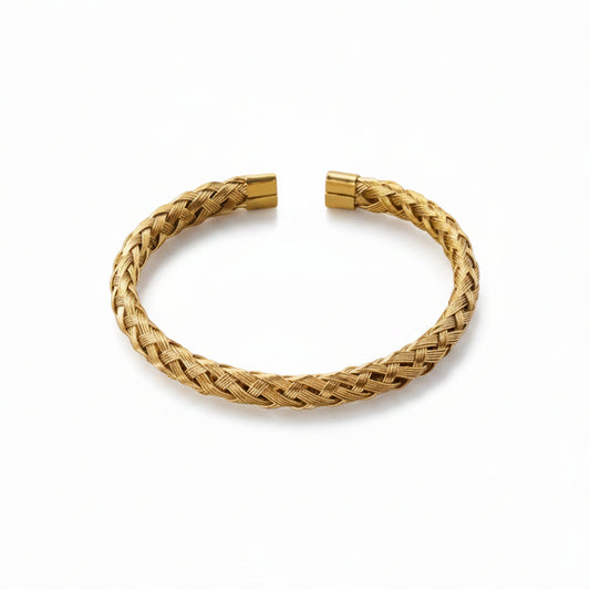 Bangle armband 'gevlochten'