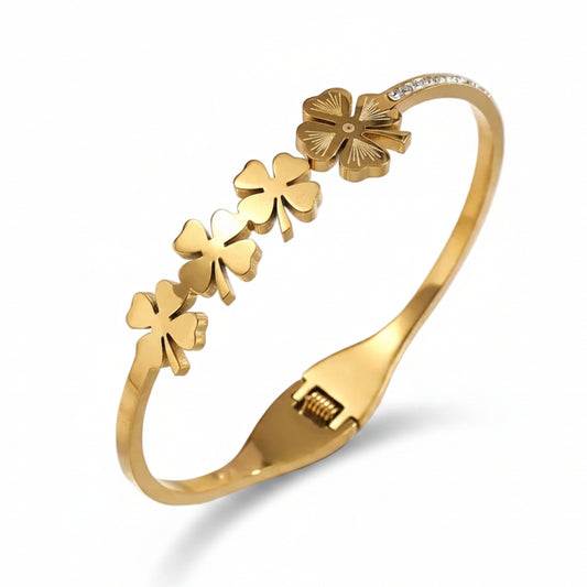 Bangle armband 'klaver 4'