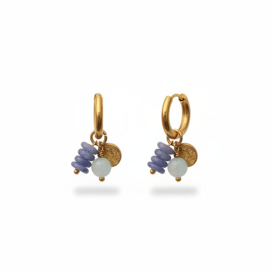 Oorbellen 'blue ocean'