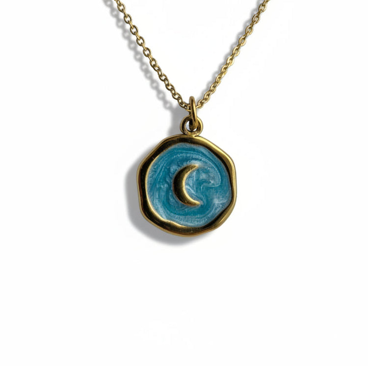 Ketting ' moon ' - Div Kleuren.