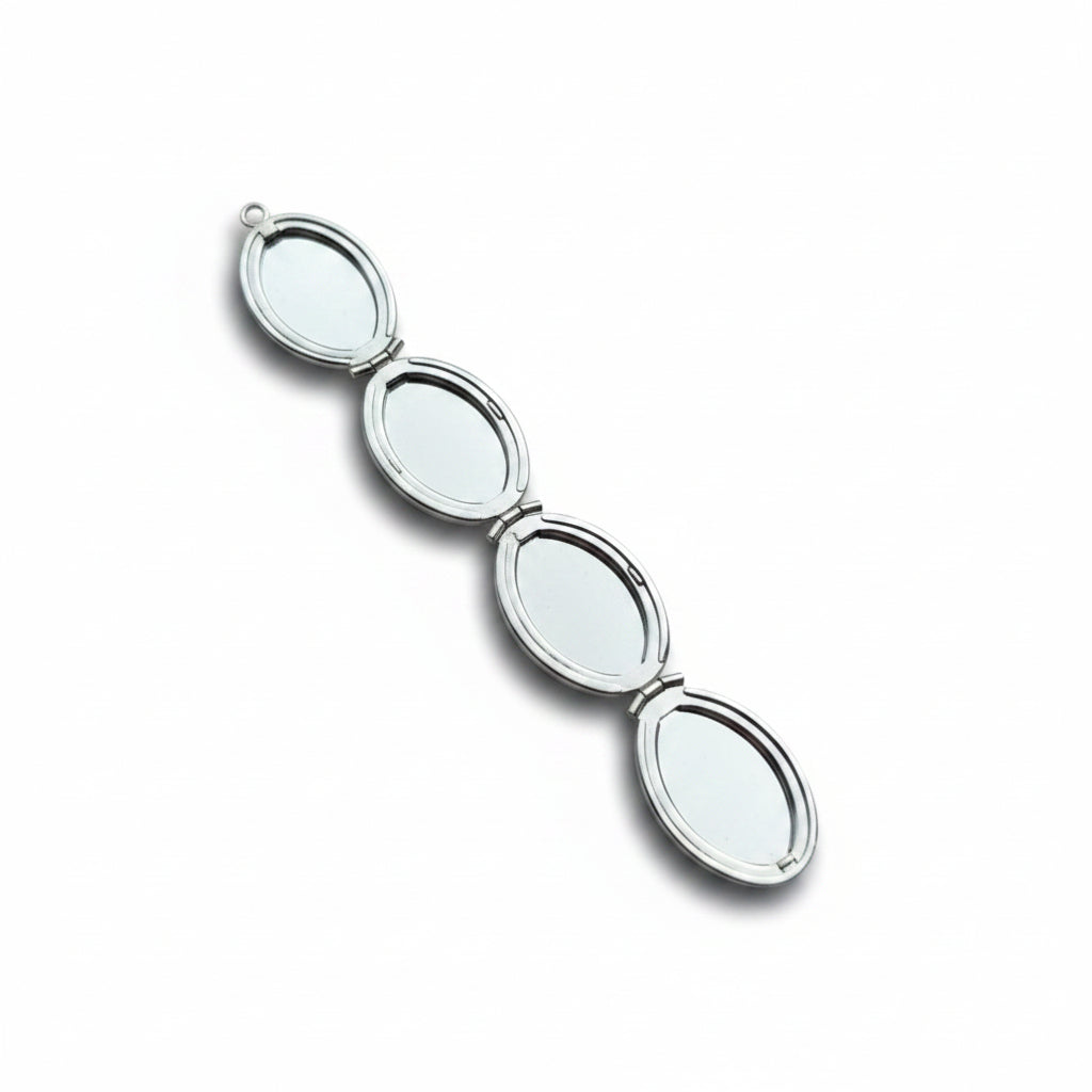 Memory locket ovaal - meerdere foto's