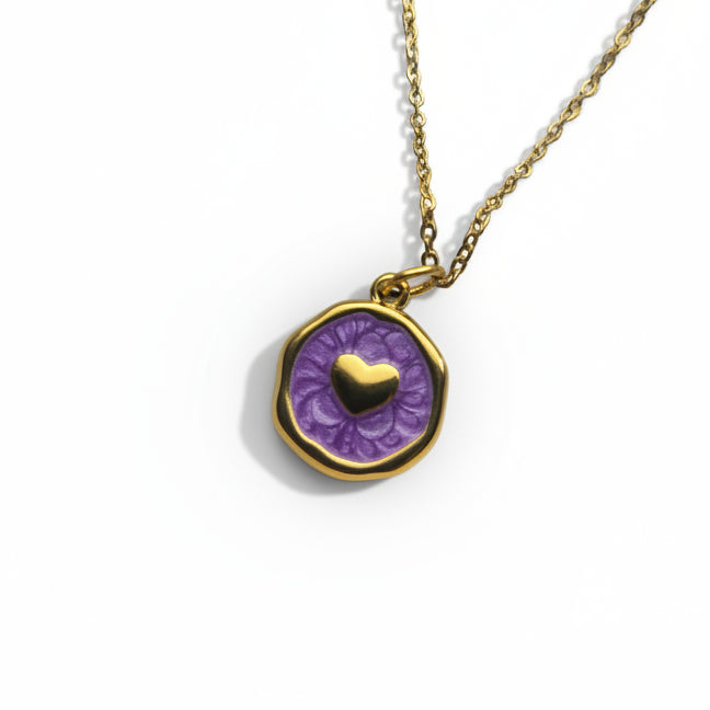 Ketting ' Heart ' - Div kleuren.