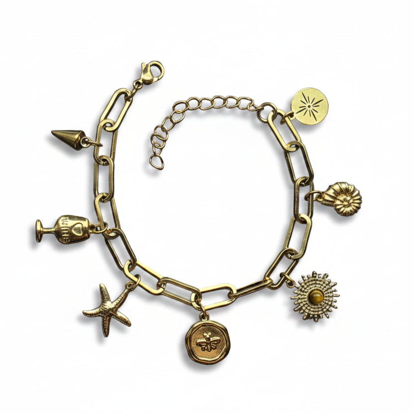 Bedel armband roestvrijstaal