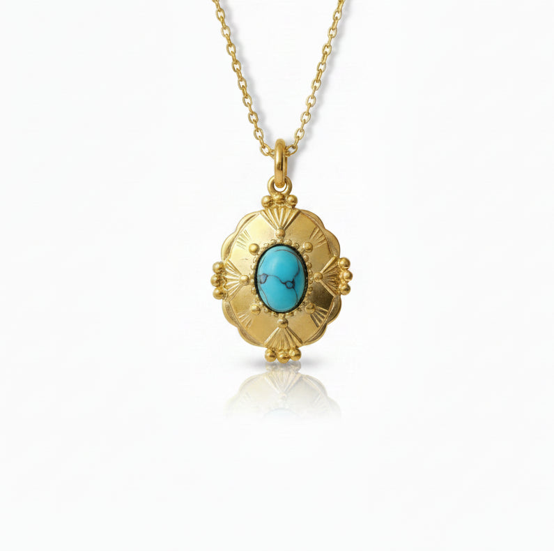Ketting met Turquoise steen.