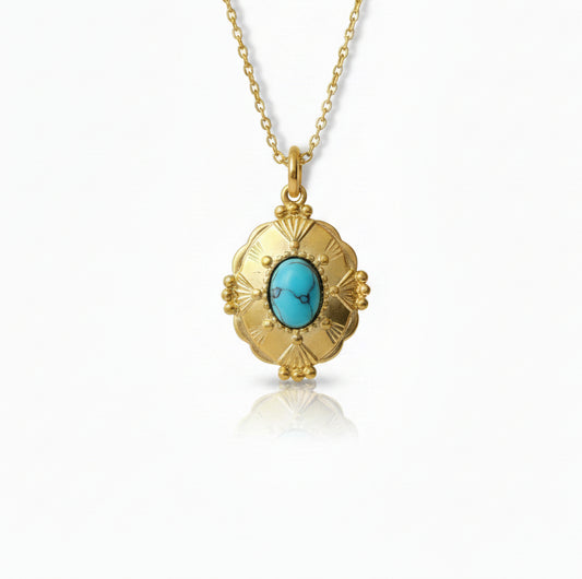 Ketting met Turquoise steen.