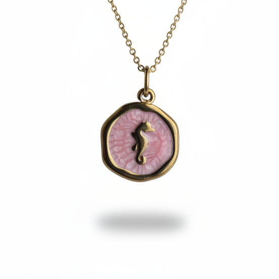 Ketting ' Seahorse ' - Div kleuren.